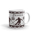 Nordic Skier Personalized Knitting Mug